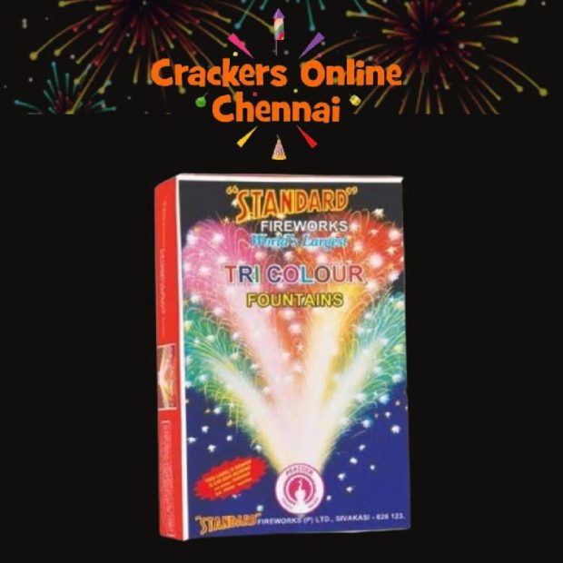 Standard Tricolour Fountain- 5 Pcs(giant size and colourful)