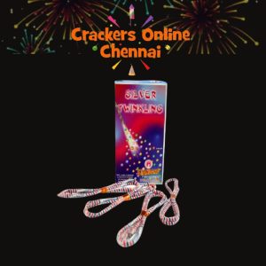 STANDARD Silver Twinkling Star Jaatti/saattai/Rope 60cm, 2ft(10 pcs) (STANDARD)