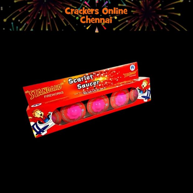 STANDARD SCARLET SAUCER 5 PCS
